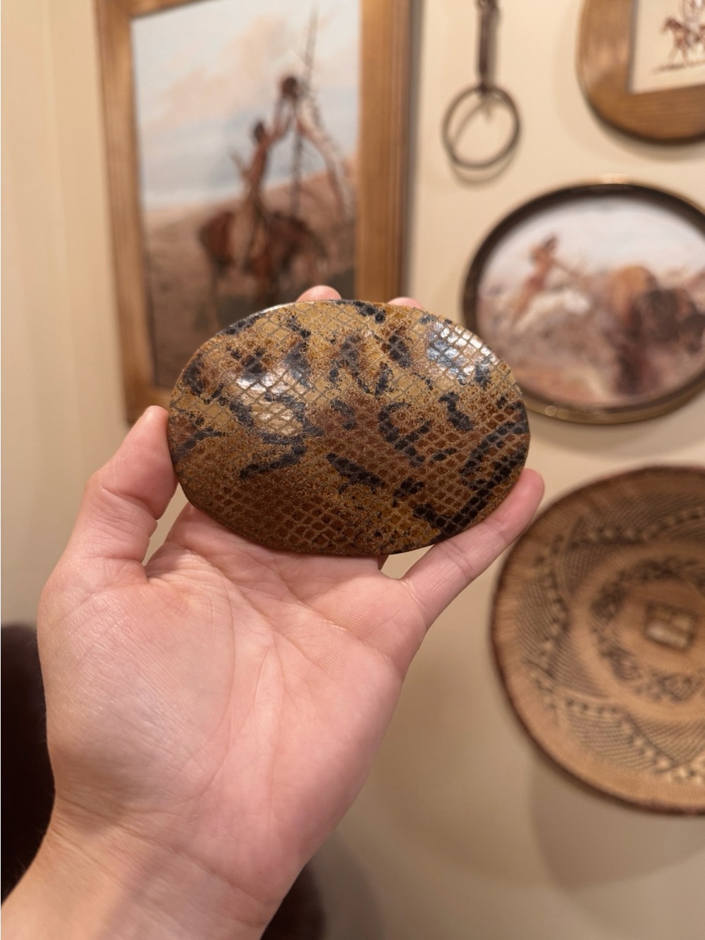 Snakeskin Belt Buckle